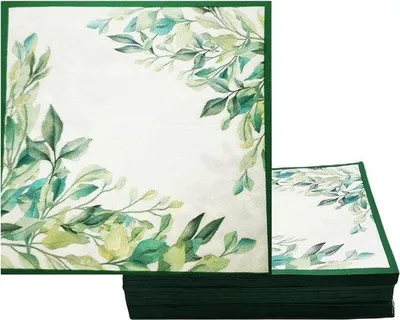 Produktbild von Papierservietten 60 Stück saliegroen 33x33cm für Party