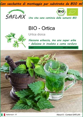 Immagine prodotto di SAFLAX Garden in the bag -- Ortica - 2000 semi - Urtica