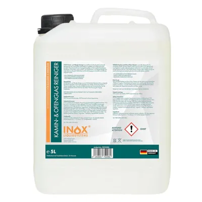 Produktbild von INOX® 5L Kaminscheibenreiniger Ofenreiniger - Effektive Reinigung für verrußte Kaminscheiben