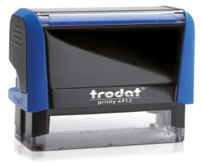 Produktbild von trodat 4912 Printy 4.0 Textstempel 47x18mm 5 Zeilen blau