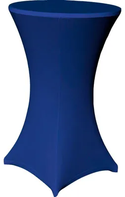 Produktbild von Stehtisch Husse Blau Ø 80 cm mit Fußlaschen Stretch