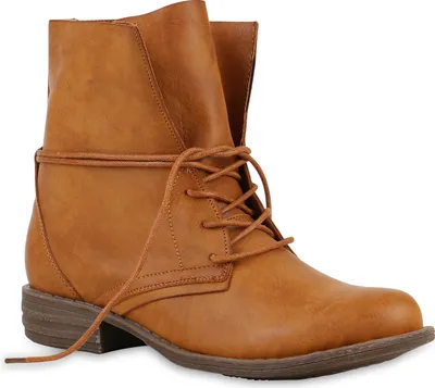 A single brown boot is shown against a white background.