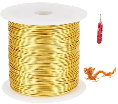 Produktbild von 55m 14K vergulde sieradendraad 0,8mm koperdraad metaaldraad aanslagbestendig draad DIY knutselwerk