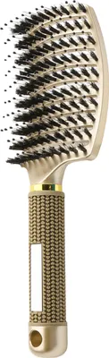 Produktbild von Belüftete Haarbürste, tragbar, antistatisch, dünn, dick, lockig, lang, nass, trocken, Paddelbürste für Frauen und Mädchen, Kopfhautmassage, Haarstyling, Entwirrungskamm