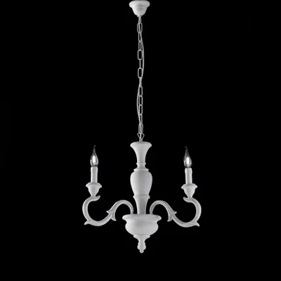 Zdjęcie produktu dla Fiorenza Shabby Chic żyrandol biały 3 światła E14