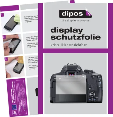 Produktbild von 2x Schutzfolie für Canon EOS 850D klar Displayschutzfolie Folie Display Schutz dipos