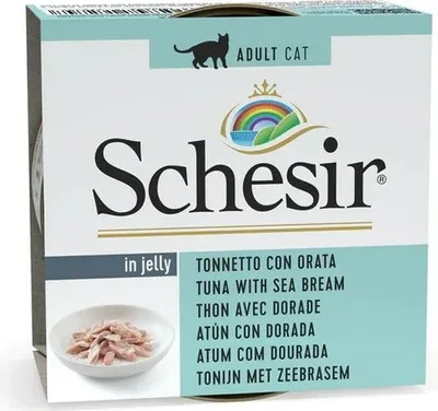 Image de Nourriture humide pour chats SCHESIR Oceanic Adult thon avec dorade 85g