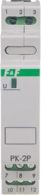 Produktbild von F&F | Elektromagnetischer Relais PK-2P - 12V - 2 x NO/NC - Kompakt und zuverlässig - Einfache Montage
