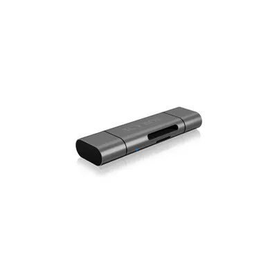 Produktbild von Adapter IcyBox ext. Kartenleser USB/microUSB/USB-C > SD/mSD retail