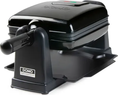 Obrázok produktu pre Domo DO9224W, 2 wafle/waflí, Obdĺžnikový, Čierna, 1000 W, 14,5 cm, 8,6 cm