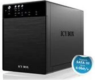 Zdjęcie produktu dla ICY BOX IB-3640SU3, HDD, SATA, 3.5", USB 3.2 Gen 1 (3.1 Gen 1) Type-B, Czarny, Aluminium, Plastik