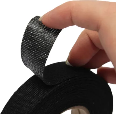 Zdjęcie produktu dla Taśma izolacyjna do samochodów, aksamitna, trudnopalna, niepalna, samoprzylepna, 9 mm x 25 m