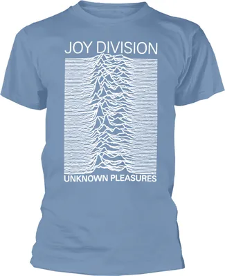 Image de Joy Division - "Unknown Pleasures" T-Shirt für Herren/Damen Uni RO9249 (XL) (Hellblau/Weiß)