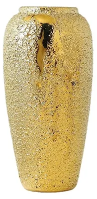 Productafbeelding van Abstracte Gouden Keramische Vaasje voor Bloemen