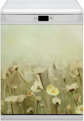 Produktbild von Magnete  Dekorative Magnet Folie für Geschirrspüler 60x70 cm Küche  - Feldblumen