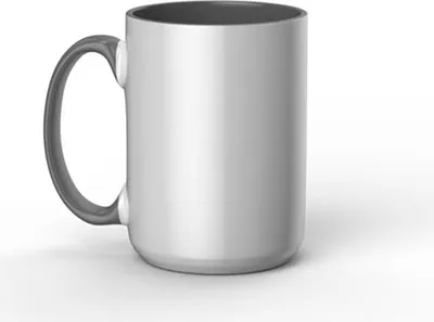Zdjęcie produktu dla Cricut Beveled, Pojedyńczy, 0,425 l, Szary, Biały, Ceramika, Kubek, Uniwersalne