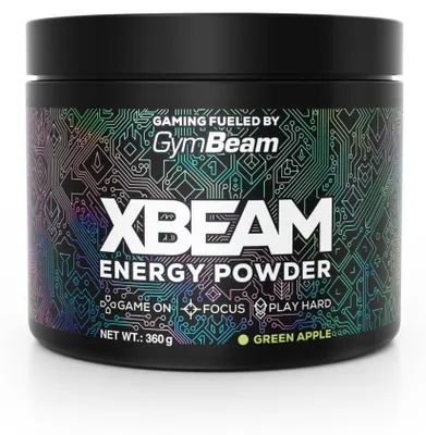 Produktbild von GymBeam - XBEAM Energy Powder, 360 g, grüner Apfel