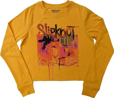 Produktbild von Slipknot - "The End, So Far" Kurzes Top für Damen Langärmlig RO12464 (XXL) (Gelb)