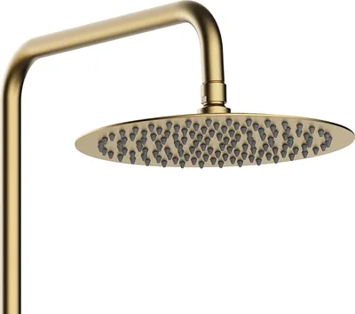 Produktbild von Duschset Marwell Duscharmatur Classico gold 88-118x20 cm - Duschstange verstellbar - Regendusche - Handbrause mit Schlauch