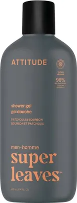Obrázok produktu pre Attitude Super Leaves, sprchový gél s vôňou pačuli a bourbonu, 415 ml