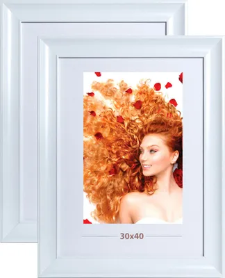 Produktbild von 2er 3er 5er Lifestyle Plexi Foto Rahmen Collage Wanddeko Poster 40D - Farbe: 2er Pack Weiss | Format: 13x18