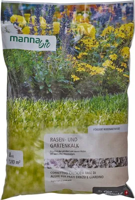Produktbild von Rasen- und Gartenkalk Manna  8 kg 80 m²