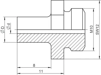 Produktbild von Gesipa Ersatzteil Mundstück V-17/20 für Andrückvorrichtung