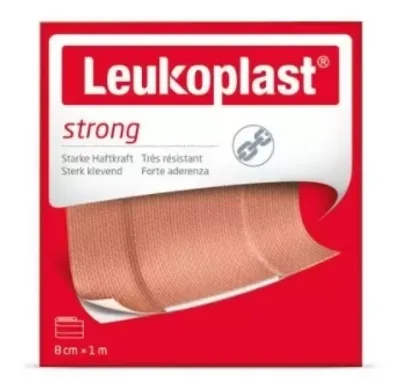 Produktbild von Leukoplast, Pflaster Strong 8cm x 1m, 1 Stück - Langes Haltbarkeitsdatum!