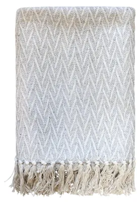 Produktbild von Chic Antique Plaid Tagesdecke Französisch Grau