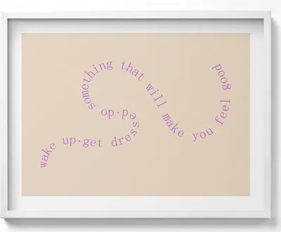 Produktbild von Motivierender inspirierender Satz– Wandbild mit Rahmen – Gerahmtes Bild  – Wanddekoration – 80x60 cm –  Weiß Rahmen