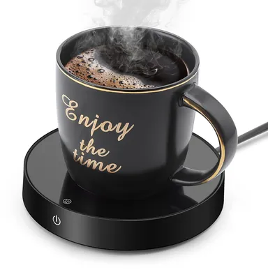 Tassenwärmer, 3 Temperaturstufen, 80 °C, 40 W, schwarz, rund
