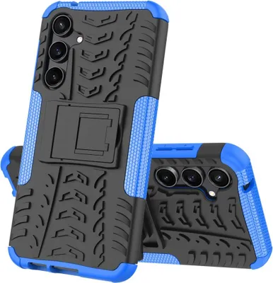 Produktbild von Samsung Galaxy S23 FE Hülle - Coverup Panzer Back Cover mit Ständer - Blau