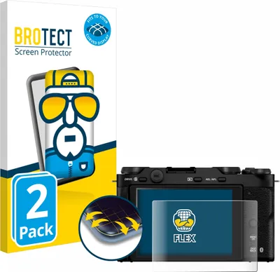 Produktbild von 2x BROTECT Fullscreen Schutzfolie für Fujifilm X-M5 Displayschutz Folie Fullcover Klar Transparent