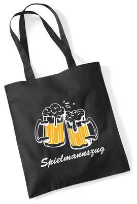 Produktbild von Huuraa Jutebeutel Spielmannszug Schützenfest 10 Liter Black Baumwolle Tasche Geschenkidee