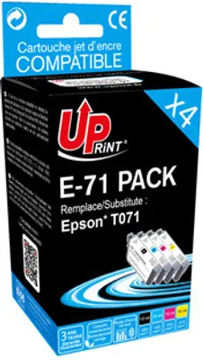 Image de UPrint E-71 BK/ C/ M/ Y 4 Pack 3584770723576