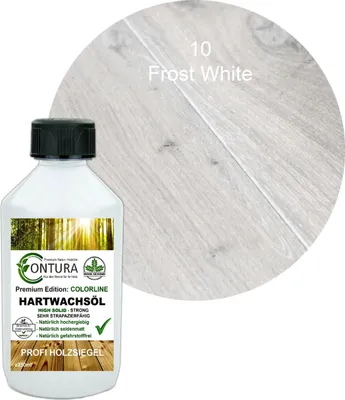 Produktbild von Contura 250ml. FARBIGES Hartwachsöl Colorline Premium Hartwachs - 10 Frost White