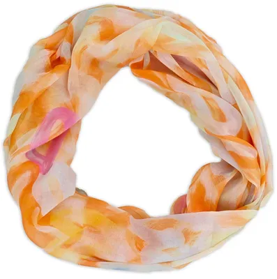 Produktbild von styleBREAKER Damen Loop Schal mit Brushstroke Herz Muster | luftiger Schlauchschal | weiches Halstuch für Frühling und Sommer aus Viskose 79 x 49 cm