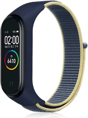 Produktbild von Strap-it® Xiaomi Mi Band 3/4 Armband Nylon (Dunkelblau)