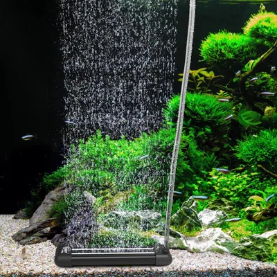 Immagine prodotto di Pietra diffusore d'aria per acquario - Pompa d'aria - 12 x 3,5 cm - Nero