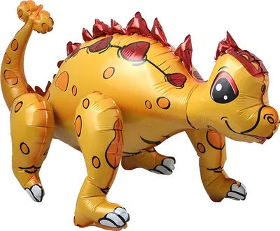 Immagine prodotto di Palloncino in foil 3D dinosauro con zampe mobili, 05 arancione 73 x 36 cm ca