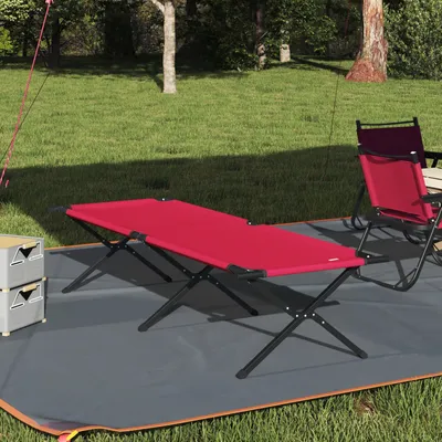 Produktbild von Möbel Klapp-Sonnenbett mit Tragetasche Rot 600D Oxford-Gewebe - Campingbetten & -liegen 42003188