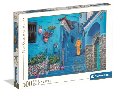 Obrázok produktu pre Puzzle 500 elementów HQ Blue Street of Chefchaouen 35616