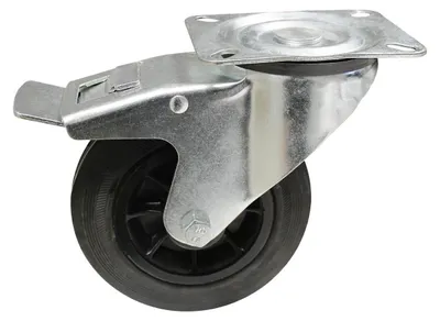 Produktbild von ADB Lenkrolle mit Bremse, Ø 160mm, Tragfähigkeit bis 70 kg