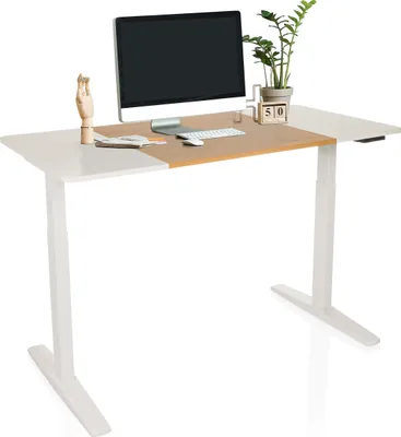 Produktbild von hjh OFFICE Elektrisch höhenverstellbarer Schreibtisch STAND T3 Computertisch höhenverstellbar 73.0 - 118.0 x 140.0 x 70.0 cm