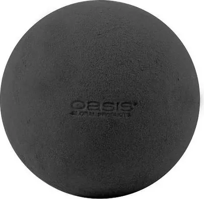 Produktbild von OASIS® Black Ideal Nass Steckschwamm Kugel GAJA, schwarz, Ø20cm - Nasssteckschaum