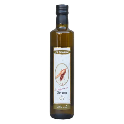 Image de huile de sésame pressée à froid, 500 ml
