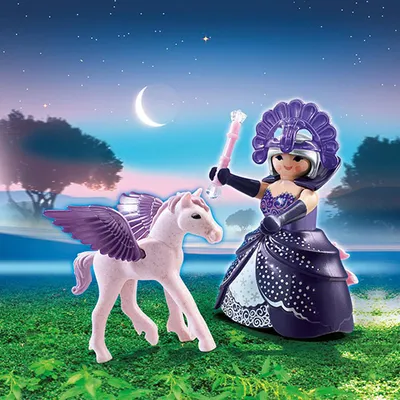 Produktbild von 6837 Mondscheinkönigin mit Baby-Pegasus