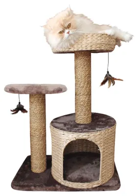 Zdjęcie produktu dla Croci C6020457, drapak dla kota, naturalne drewno świerkowe, wymiary: 60 x 38 x 80,5 cm