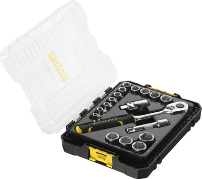 Image de Coffret de douilles stakbox m - 3/8’’ - jeu de 18 pcs - fatmax - STANLEY - FMMT98102-0