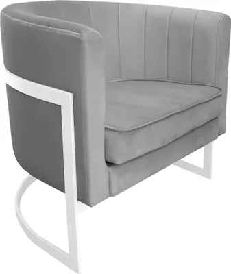Produktbild von Sessel Glamour, weißer Fuß MG17